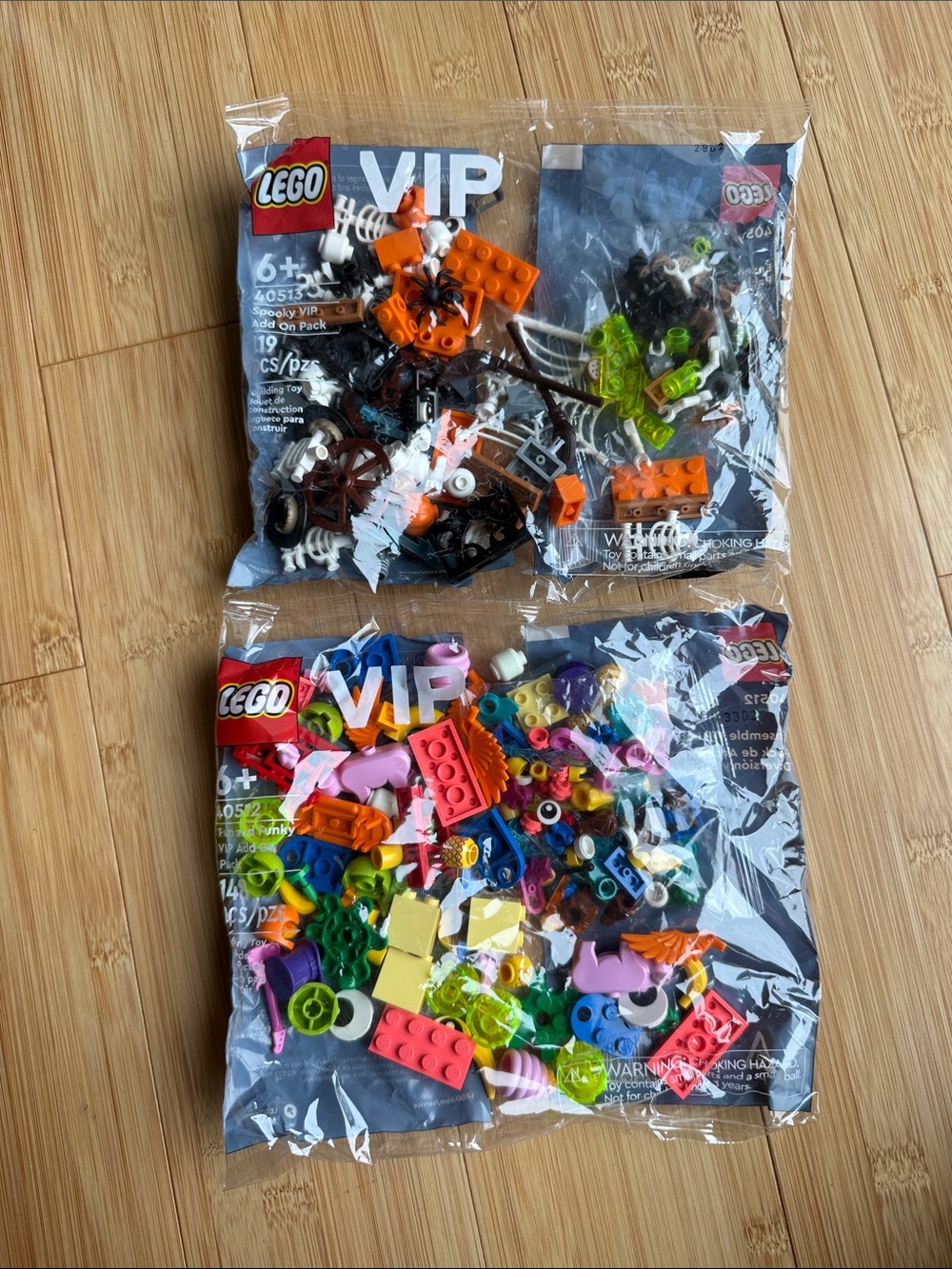 Lego VIP spooky add on pack and fun and funky